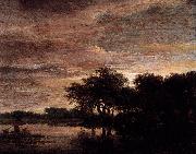 Jacob Isaacksz. van Ruisdael, Woodland Scene with Lake